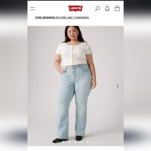 Levi's Women's Light Blue Straight Leg Jeans